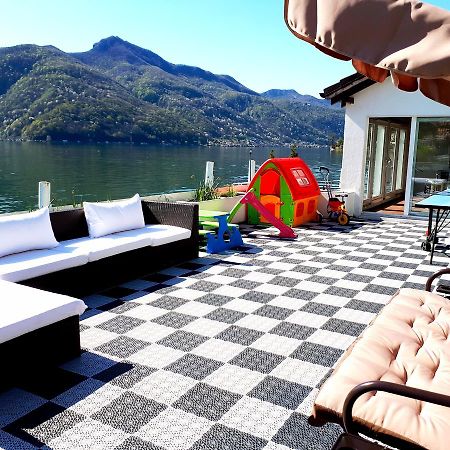 Hotel Garni Battello Melide ภายนอก รูปภาพ