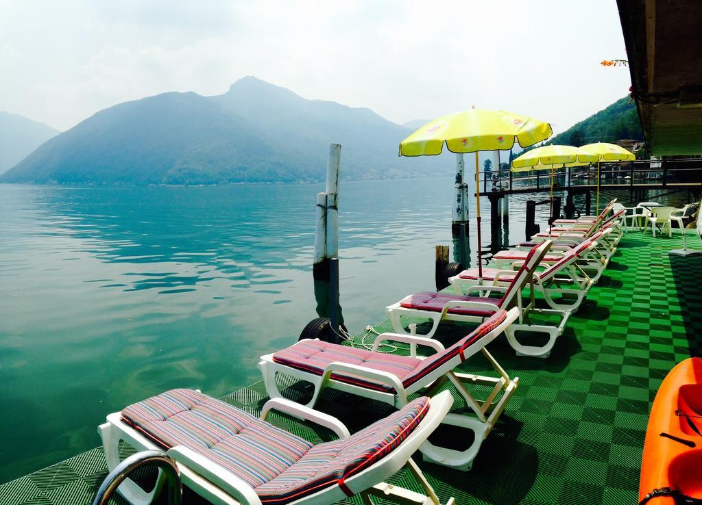 Hotel Garni Battello Melide ภายนอก รูปภาพ