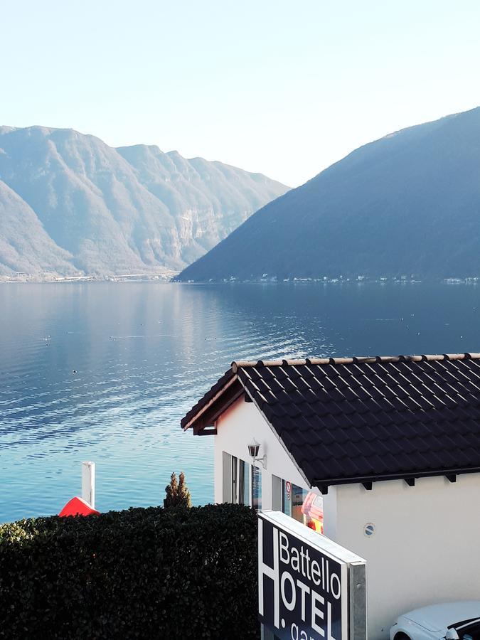 Hotel Garni Battello Melide ภายนอก รูปภาพ