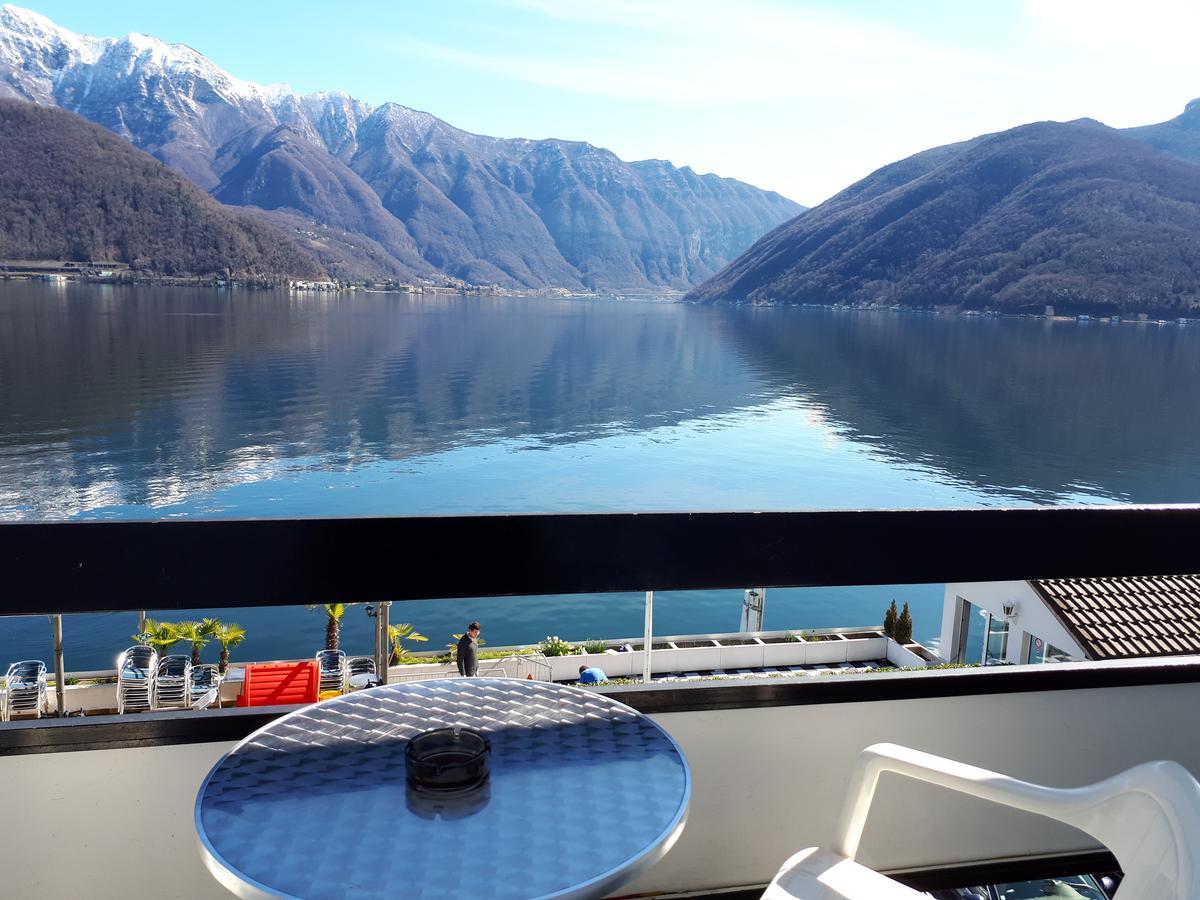 Hotel Garni Battello Melide ภายนอก รูปภาพ