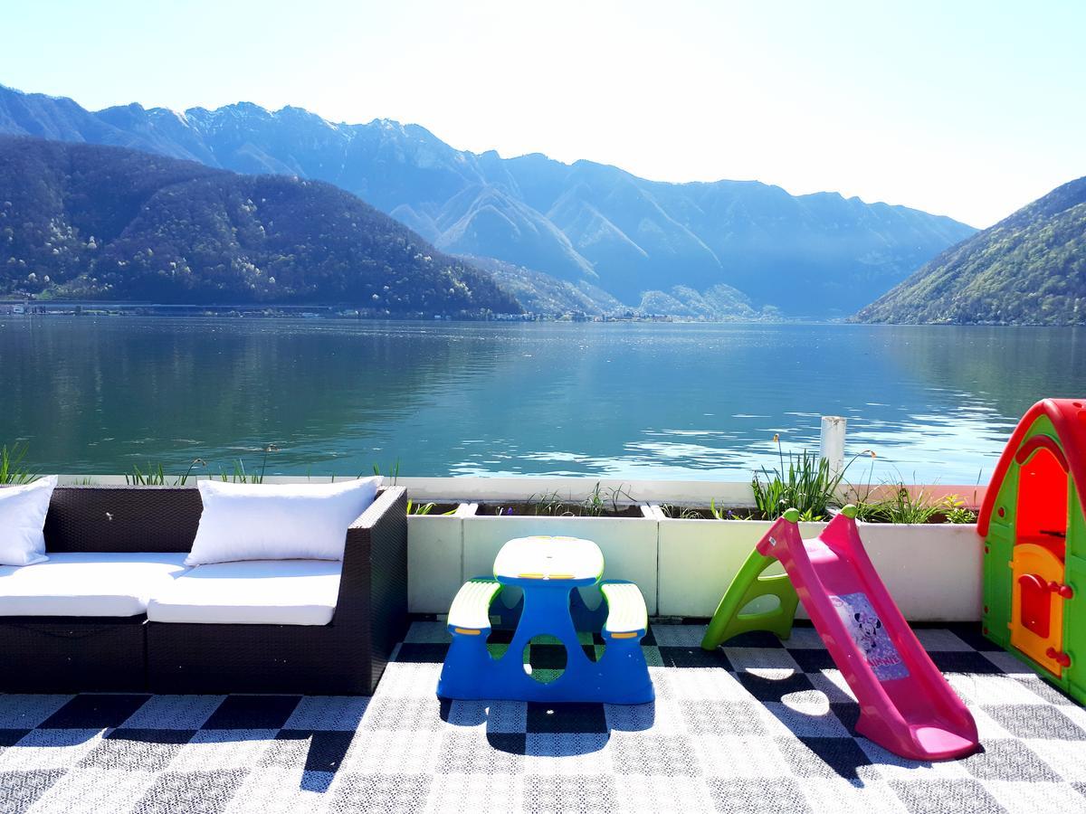Hotel Garni Battello Melide ภายนอก รูปภาพ