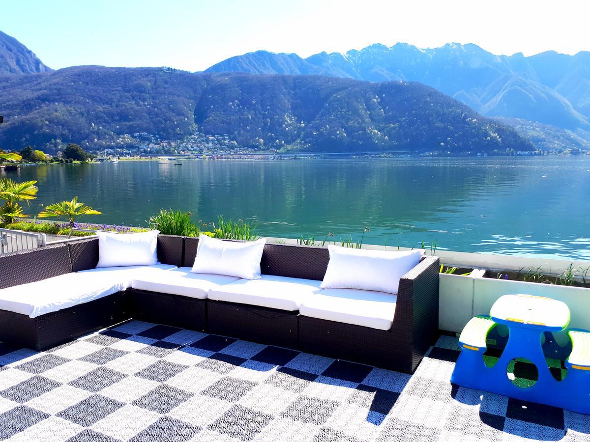Hotel Garni Battello Melide ภายนอก รูปภาพ